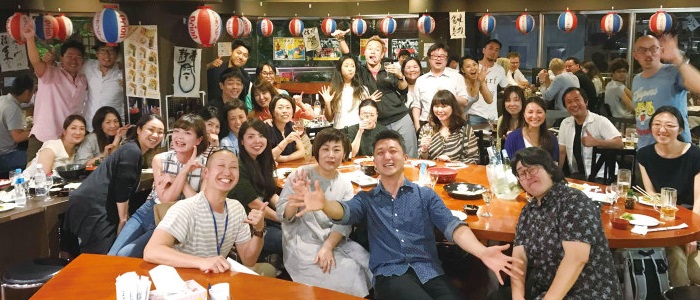 忘年会に参加されたシドニー日本人セラピスト会の皆さん