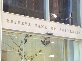 シドニーの豪準備銀行(RBA)本店。年内の追加利下げも意識され始めた