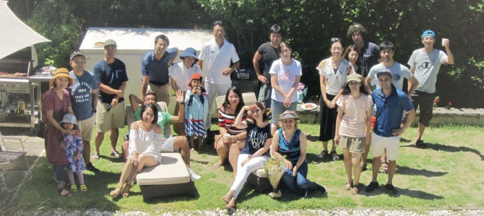 親睦BBQを楽しんだアタッカーズの皆さん