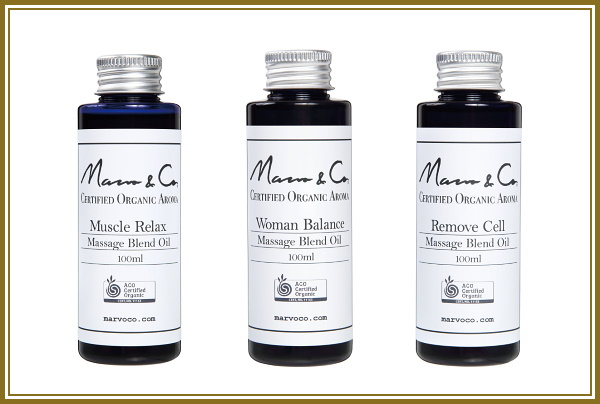 Massage Blend Oil / Muscle Relax, Woman Balance, Remove Cell(各100ml /$27.50)