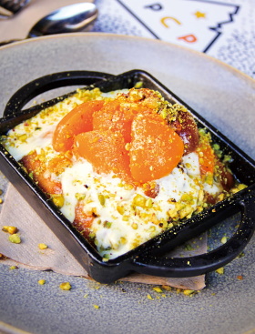 店長お薦めの「Skillet Pancake」($16)は、心も体も温まる肌寒い季節にぴったりの一品