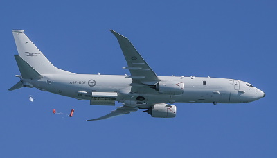 ホルムズ海峡への派遣が決まった豪空軍の哨戒機「P-8Aポセイドン」(Photo: Commonwealth of Australia, Department of Defence)