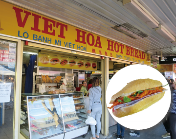うまいポーク・ロールが4ドルで食べられるベト・フア・ブレッド(Viet Hoa Bread=Map⑥)