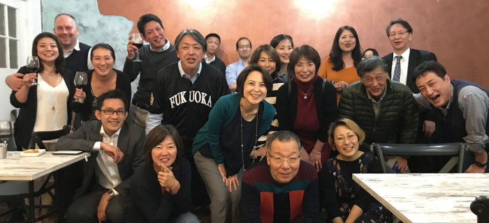 シドニー福岡県人会の懇親会に参加された皆さん