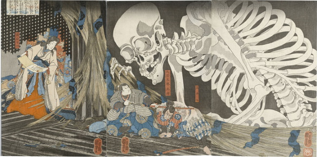 歌川国芳「相馬の古内裏」(そうまのふるだいり)(Photo: The Trustees of the British Museum)