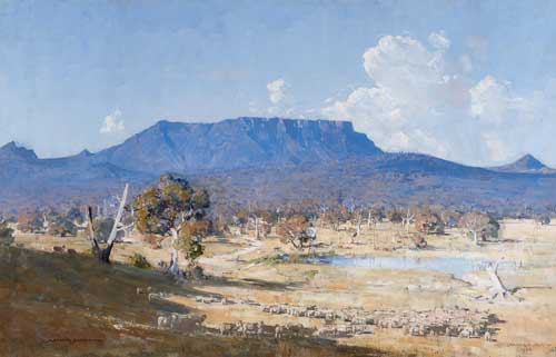 Arthur Streeton Land of the Golden Fleece1926 oil on canvas, 92.3 x 146 cm Private collection, Sydney Photo: Jenni Carter, AGNSW