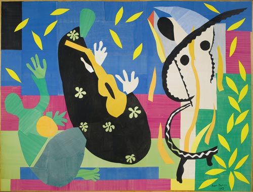 Henri Matisse 'The sorrow of the king (La tristesse du roi)' 1952 gouache on paper, cut and pasted, mounted on canvas, 292 x 386 cm Centre Pompidou. Musée national d’art moderne AM3279P Photo Philippe Migeat - Centre Pompidou, MNAM-CCI /Dist RMN-GP Succession H Matisse/Copyright Agency