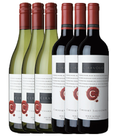 カベルネソビニヨン赤3本 ＋ シャルドネ白3本セット