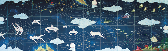 Guan Wei, Feng Shui, 2004, acrylic on composite board, Museum of Contemporary Art, donated through the Australian Government’s Cultural Gifts Program by Cromwell Diversified Property Trust, 2017. Image courtesy and © the artist