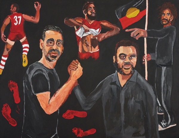 Winner Archibald Prize 2020 / Vincent Namatjira / Stand strong for who you are / © the artist Photo: AGNSW, Mim Stirling