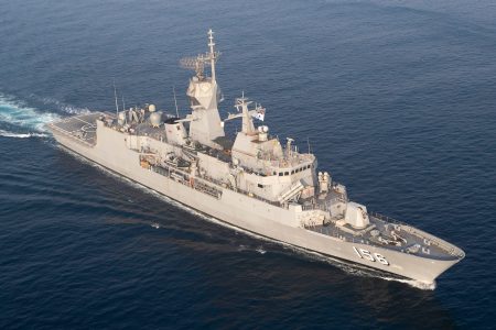 HMAS Toowoomba patrols the Southern Arabian Gulf in support of the International Maritime Security Construct as part of her six month deployment to the Middle East. *** Local Caption *** HMAS Toowoomba is currently providing support to the United States led International Maritime Security Construct (IMSC) in the Middle East Region as part of the ships six month deployment on Operation MANITOU.

Toowoombas Ships Company of 190 will support both the IMSC and the Combined Maritime Force 150 as part of the Australian Defence Forces contribution to support international efforts to promote security, stability and prosperity in the region.

This is the 68th rotation of a Royal Australian Navy unit in the Middle East Region since 1990 and is Toowoombas sixth deployment to the region and second as part of Operation MANITOU.