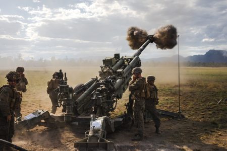 United States Marine Corps, 3st Marine Expeditionary Unit (MEU) firing an M777 howitzer during the Exercise Talisman Sabre 2023 firepower demonstration at Shoalwater Bay Training Area, Queensland. *** Local Caption *** Exercise Talisman Sabre 2023 is being conducted across northern Australia from 22 July to 4 August.

More than 30,000 military personnel from 13 nations will directly participate in Talisman Sabre 2023, primarily in Queensland but also in Western Australia, the Northern Territory and New South Wales. 

Talisman Sabre is the largest Australia-US bilaterally planned, multilaterally conducted exercise and a key opportunity to work with likeminded partners from across the region and around the world.

Fiji, France, Indonesia, Japan, Republic of Korea, New Zealand, Papua New Guinea, Tonga, the United Kingdom, Canada and Germany are all participating in Talisman Sabre 2023 with the Philippines, Singapore and Thailand attending as observers.

Occurring every two years, Talisman Sabre reflects the closeness of our alliance and strength of our enduring military relationship with the United States and also our commitment to working with likeminded partners in the region.

Now in its tenth iteration, Talisman Sabre provides an opportunity to exercise our combined capabilities to conduct high-end, multi-domain warfare, to build and affirm our military-to-military ties and interoperability, and strengthen our strategic partnerships.