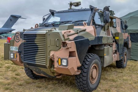 Bushmaster_Protected_Mobility_Vehicle_on_display_at_Centenary_of_Military_Aviation_2014