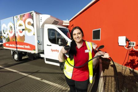 Coles EV Delivery van 'Sparky'. 2107 2023 - Picture: Renae Droop/RDW Photography